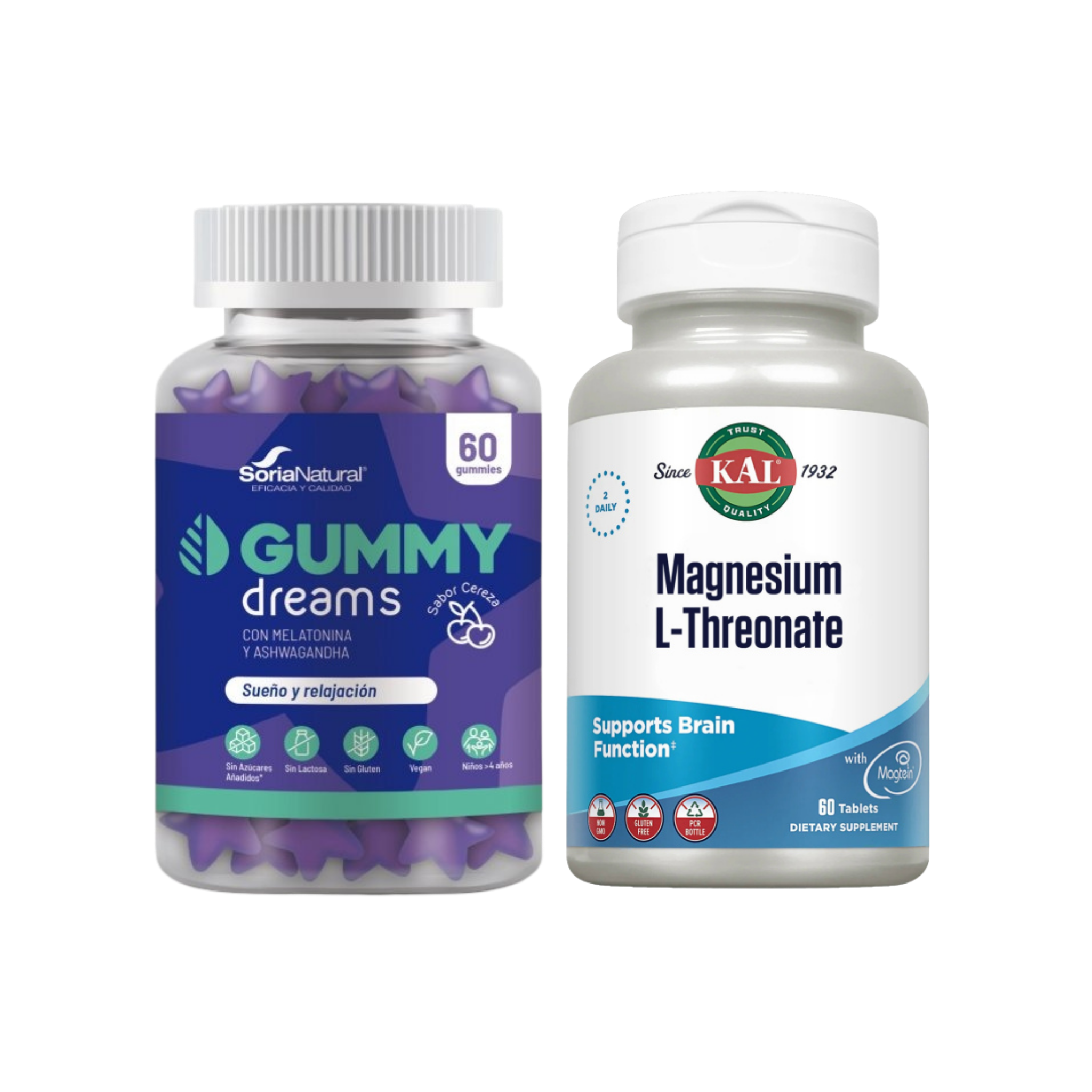 Pack Sueño y Relajación (Melatonina y L-Treonato de Magnesio)