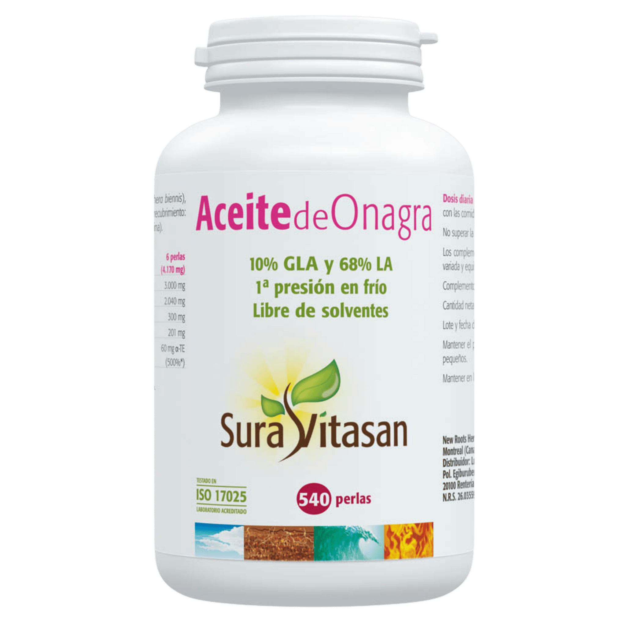Aceite de Onagra 50 mg 540 perlas