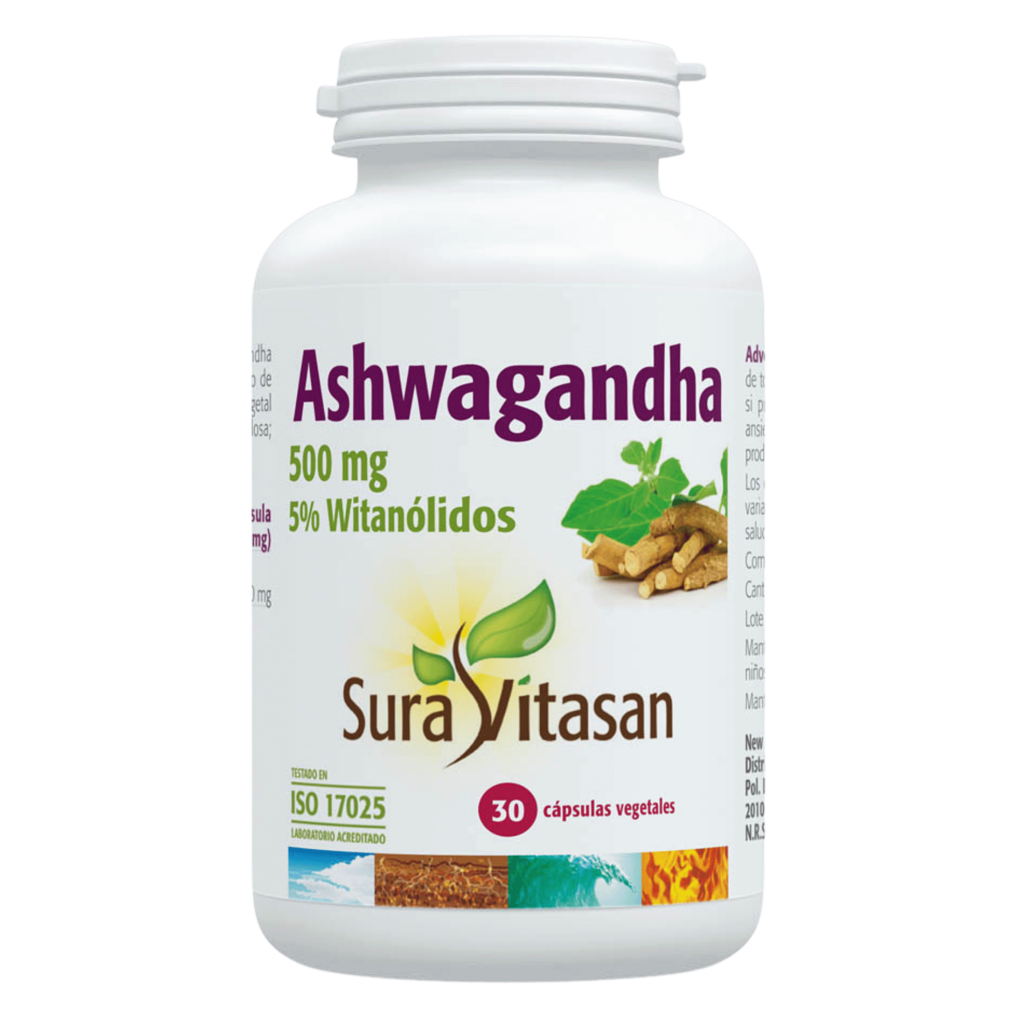Ashwagandha 500 mg 30 cápsulas