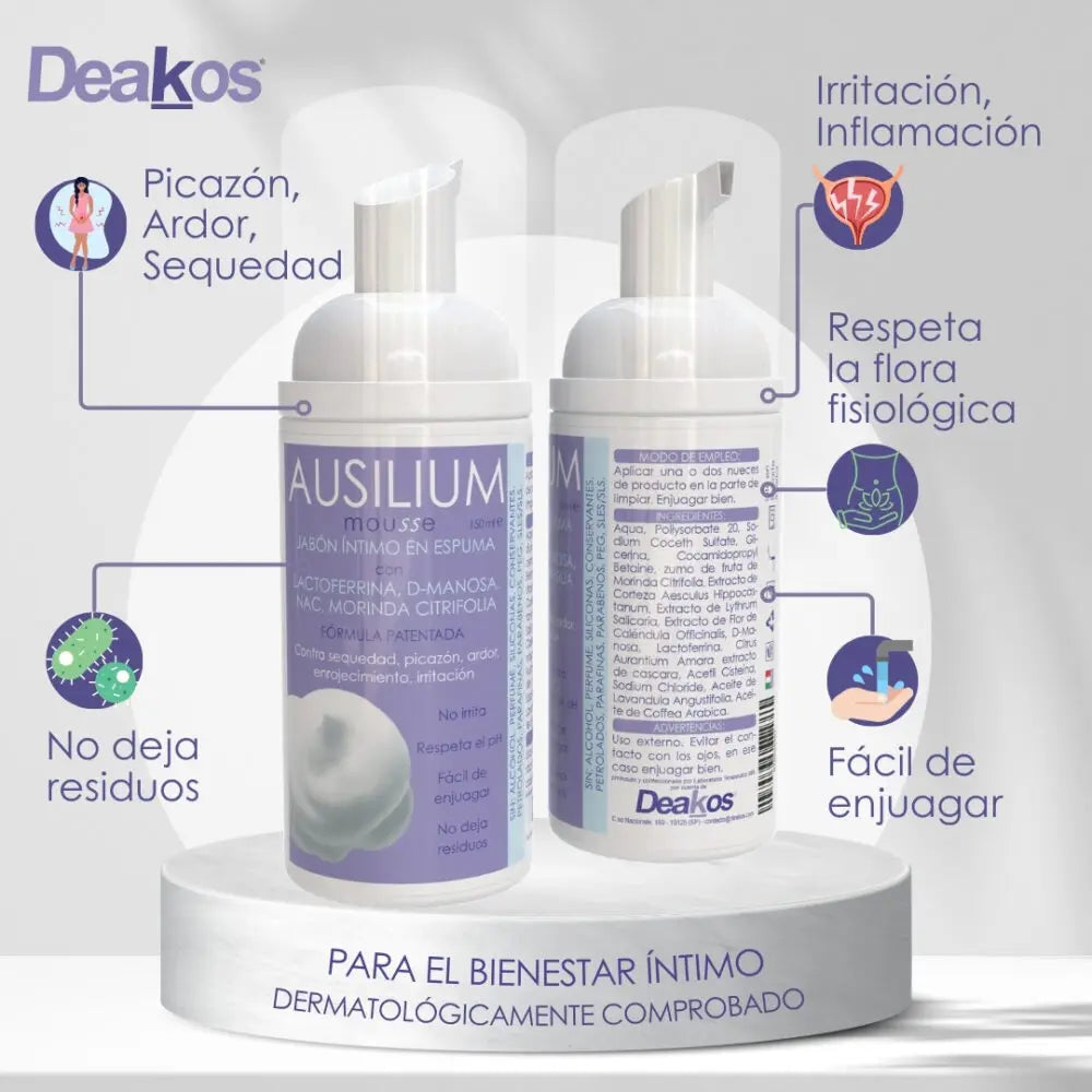 Deakos Ausilium Mousse 150 ml - información secundaria
