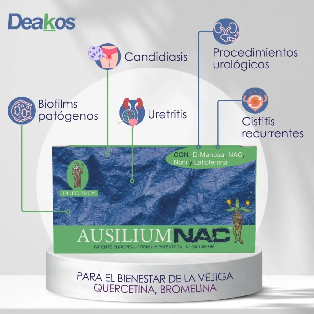 Deakos Ausilium NAC 14 viales de 10 ml - información secundaria