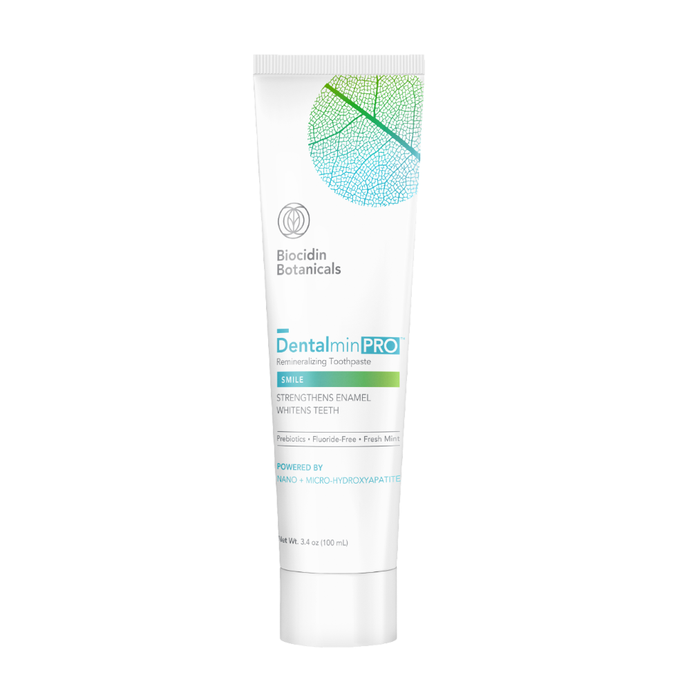 Envase de Biocidin DENTALMIN Pro 100 ml pasta de dientes (remineralizante del esmalte), suplemento alimenticio