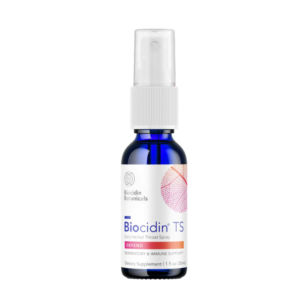Envase de Biocidin TS 30 ml spray de garganta, suplemento alimenticio