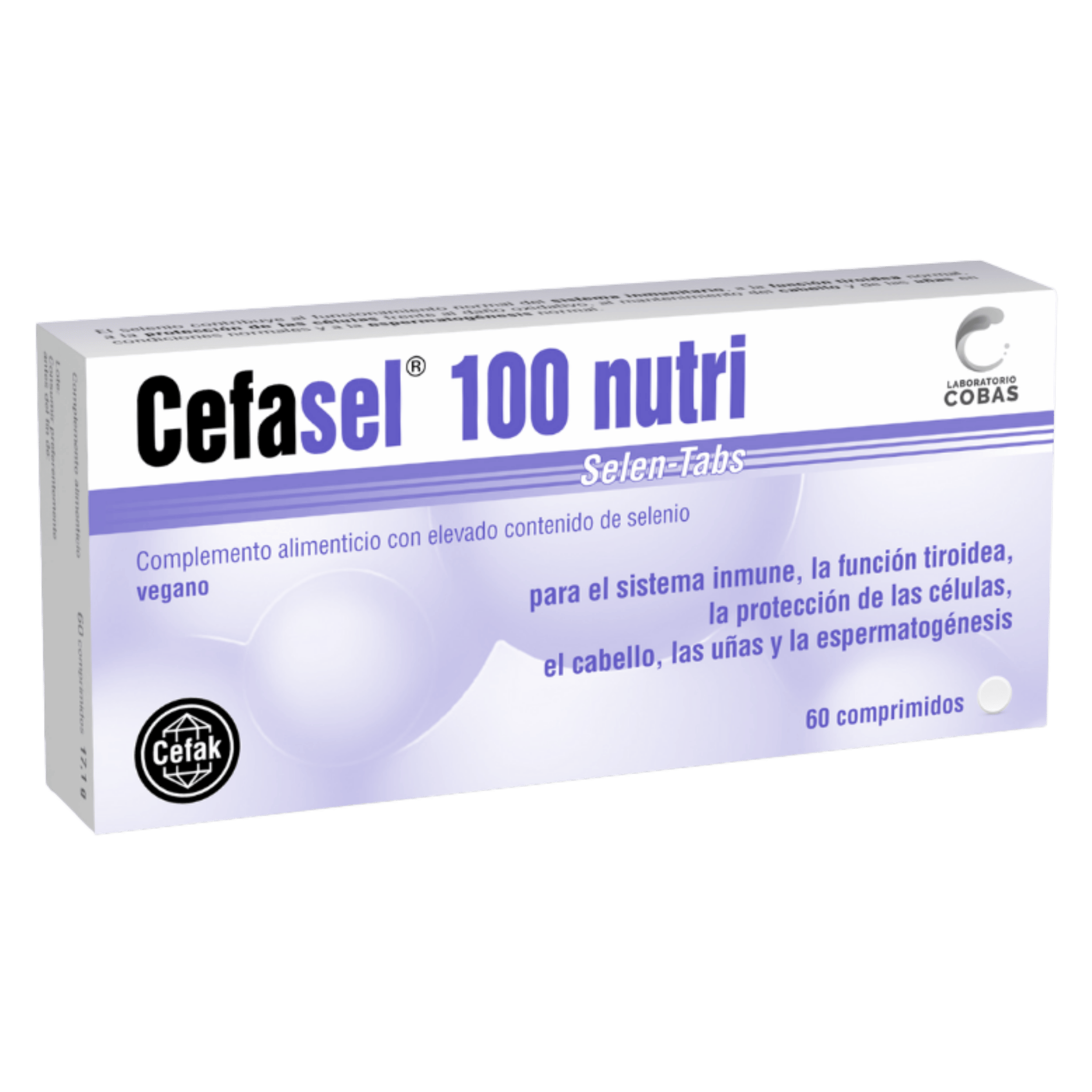 Cefasel 100 nutri 60 comprimidos