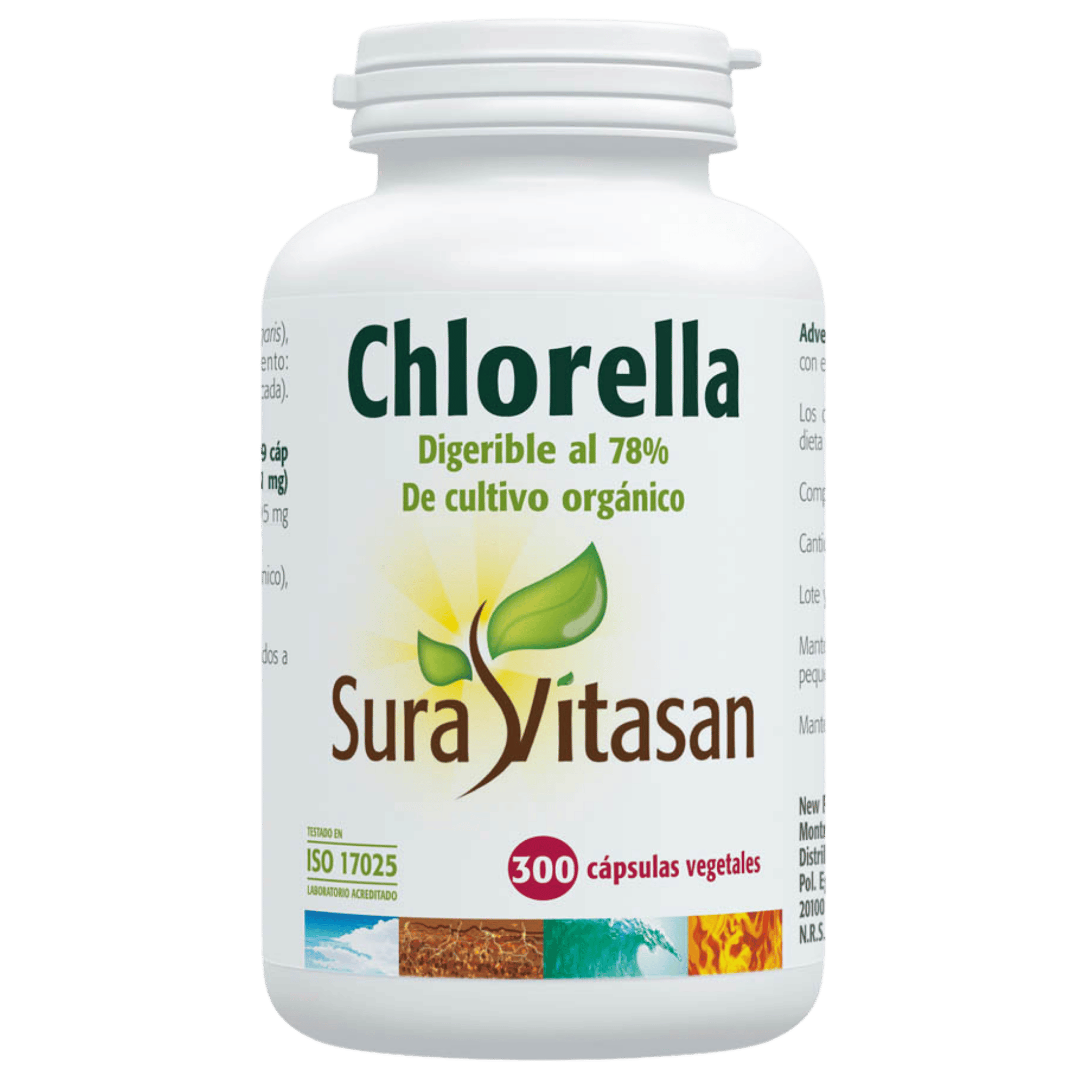 Chlorella 455 mg 300 cápsulas