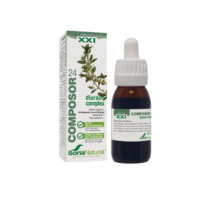 Envase de Soria Natural COMPOSOR 24 DIURACIL Complex 50 ml, suplemento alimenticio