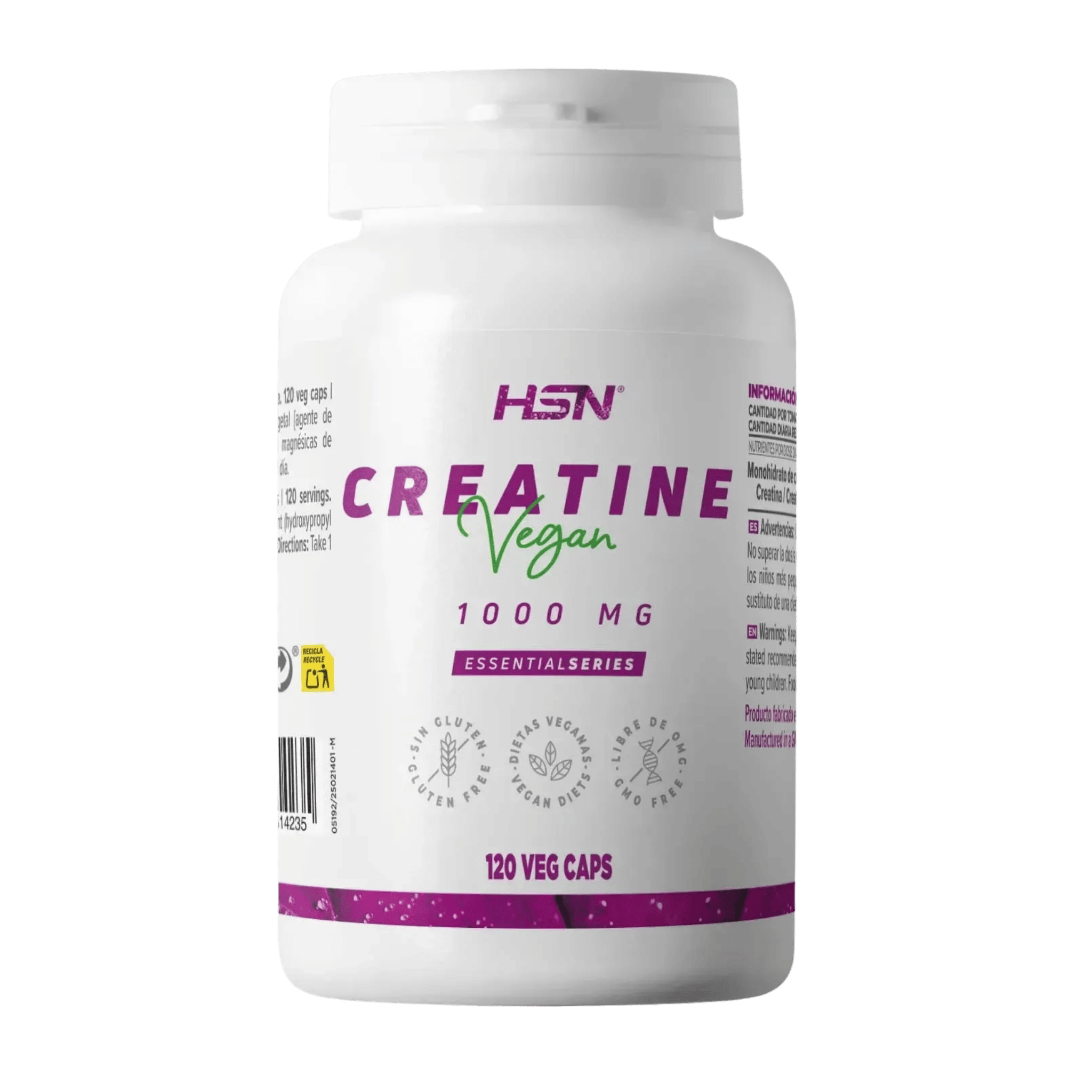 Creatina Monohidrato 120 cápsulas