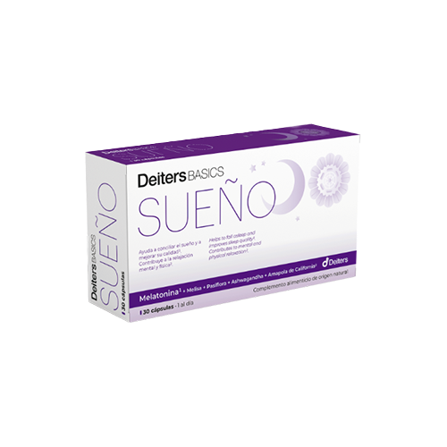 Envase de Deiters SUEÑO 30 cápsulas, suplemento alimenticio