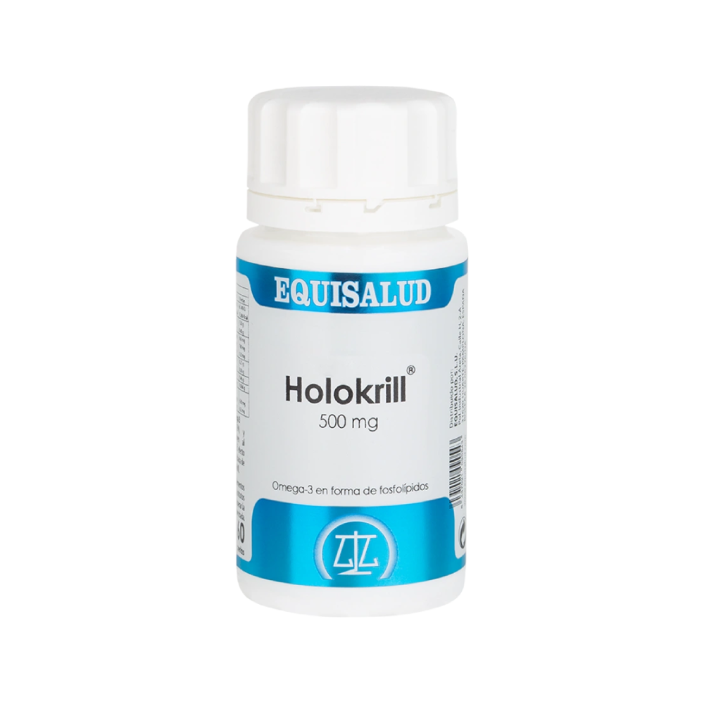 Envase de Equisalud HOLOKRILL 60 perlas, suplemento alimenticio
