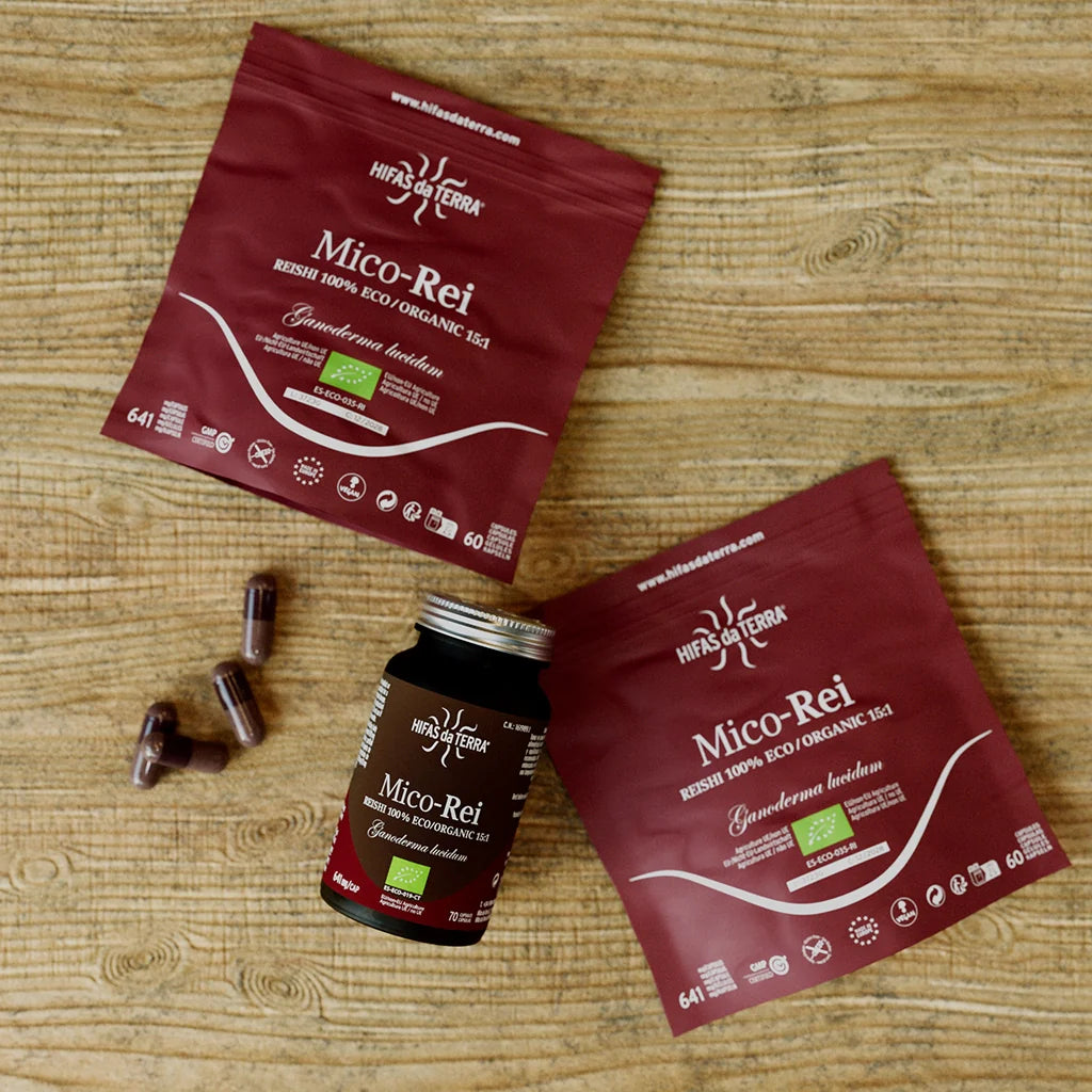 Hifas da Terra MICO-REI (Pack 1 Bote + 2 Refill) 190 cápsulas