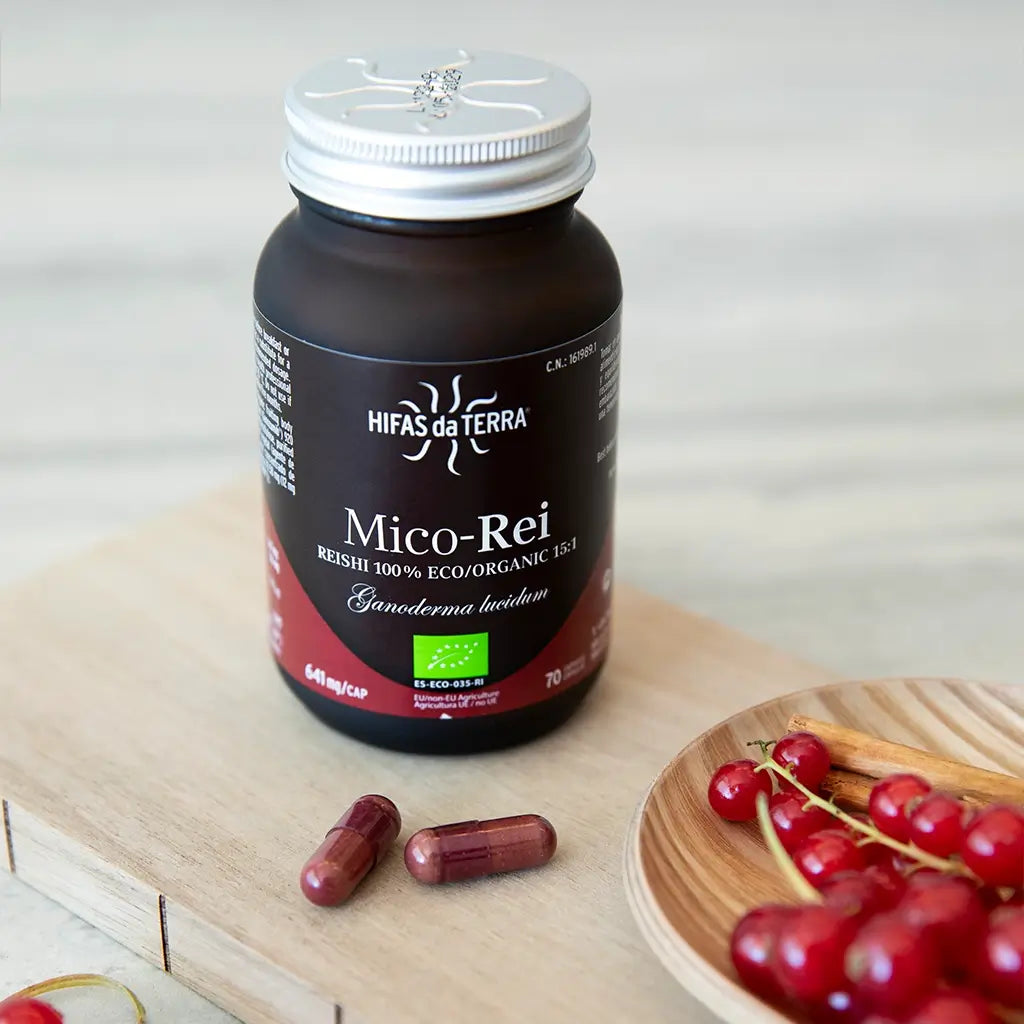 Hifas da Terra MICO-REI (extracto puro ecológico de Reishi) 70 cápsulas