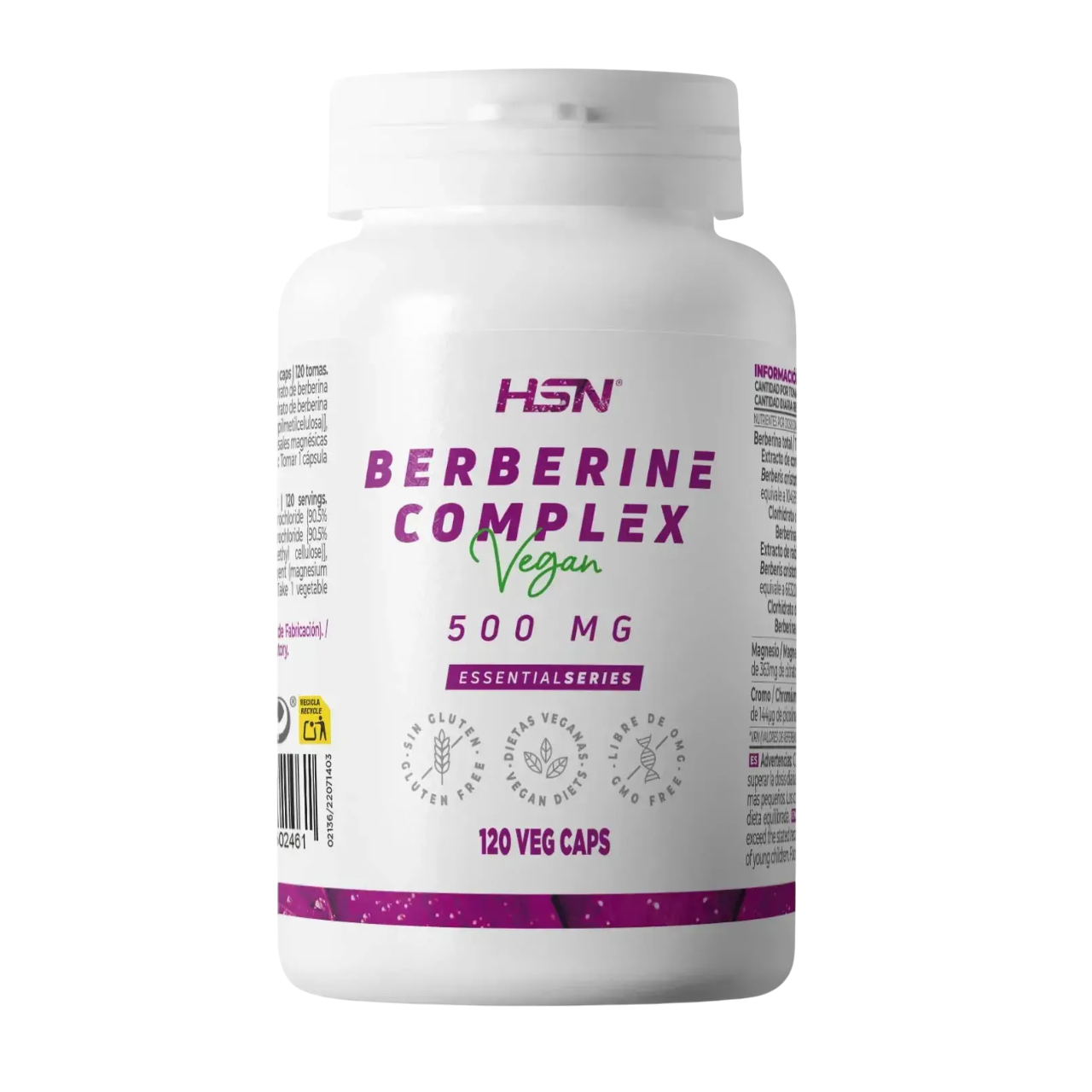 HSN BERBERINA COMPLEX 120 cápsulas
