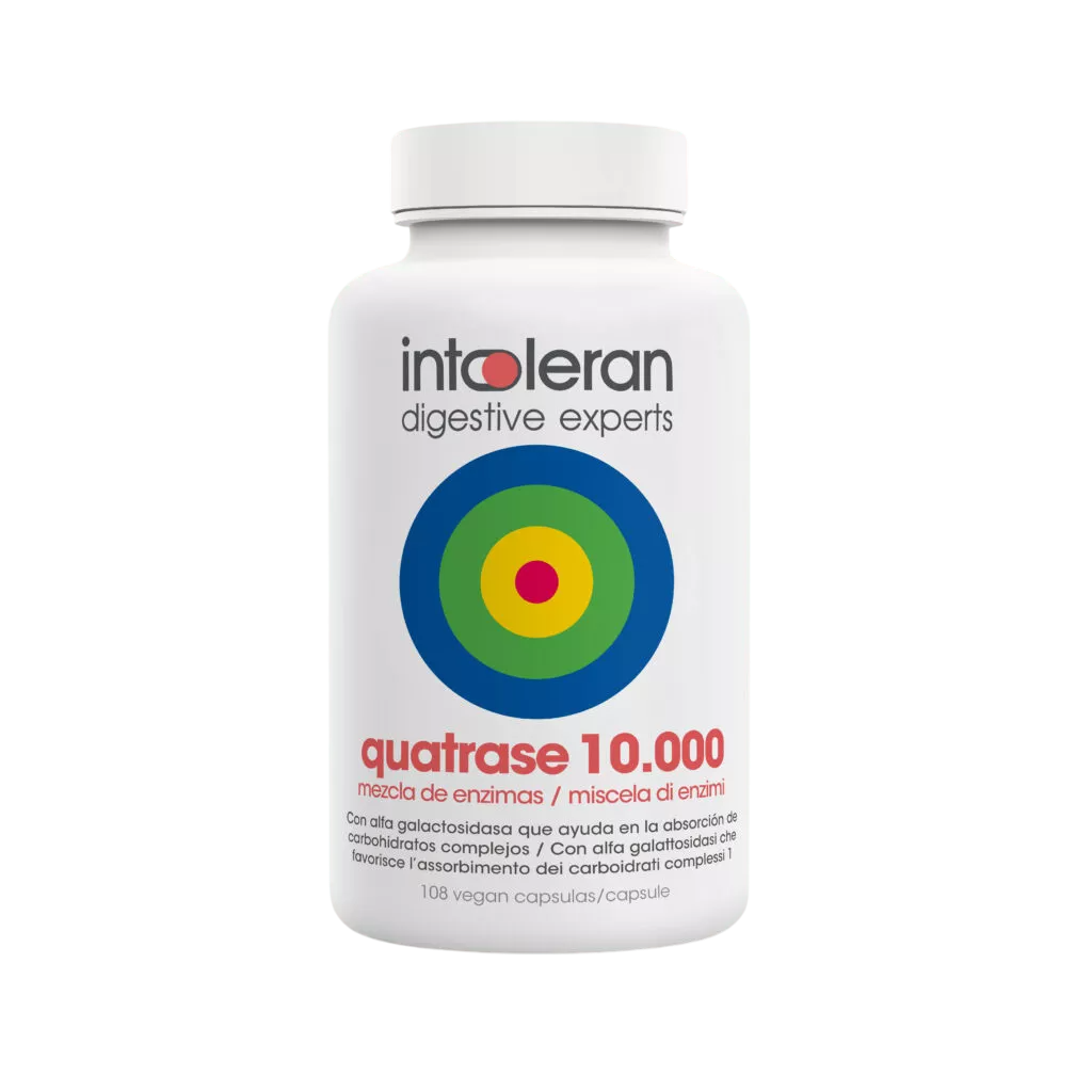 Intoleran QUATRASE 10.000 (Forte) 108 cápsulas