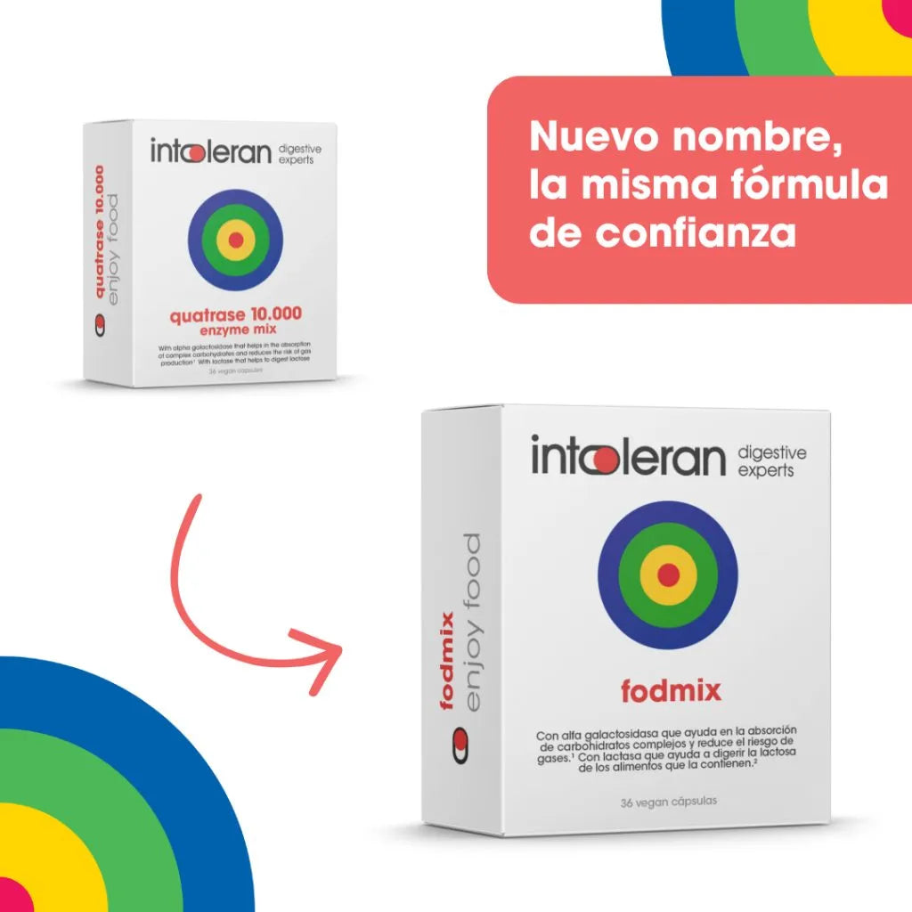 Fodmix (Quatrase 10.000) 36 cápsulas