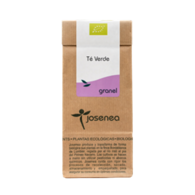 Envase de Josenea TÉ VERDE Bio 50 g granel, té verde