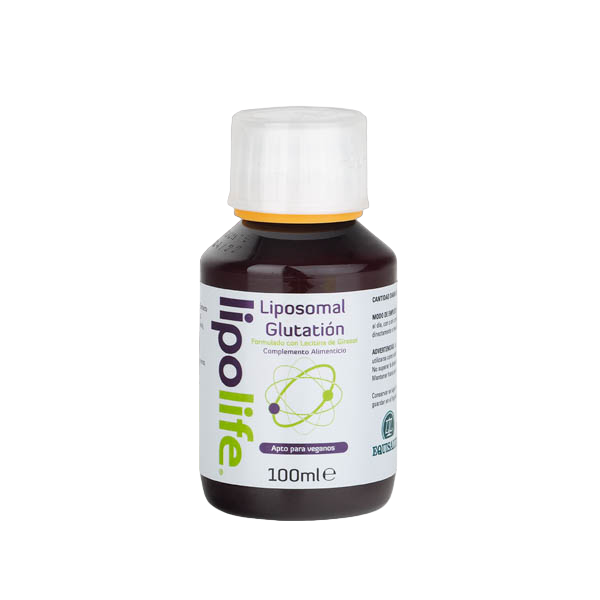 Envase de Equisalud Liposomal GLUTATIÓN 100ml, suplemento alimenticio