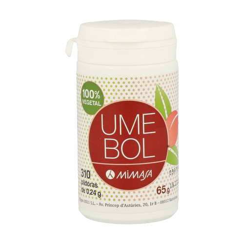 Envase de Mimasa UMEBOL 65 g, suplemento alimenticio