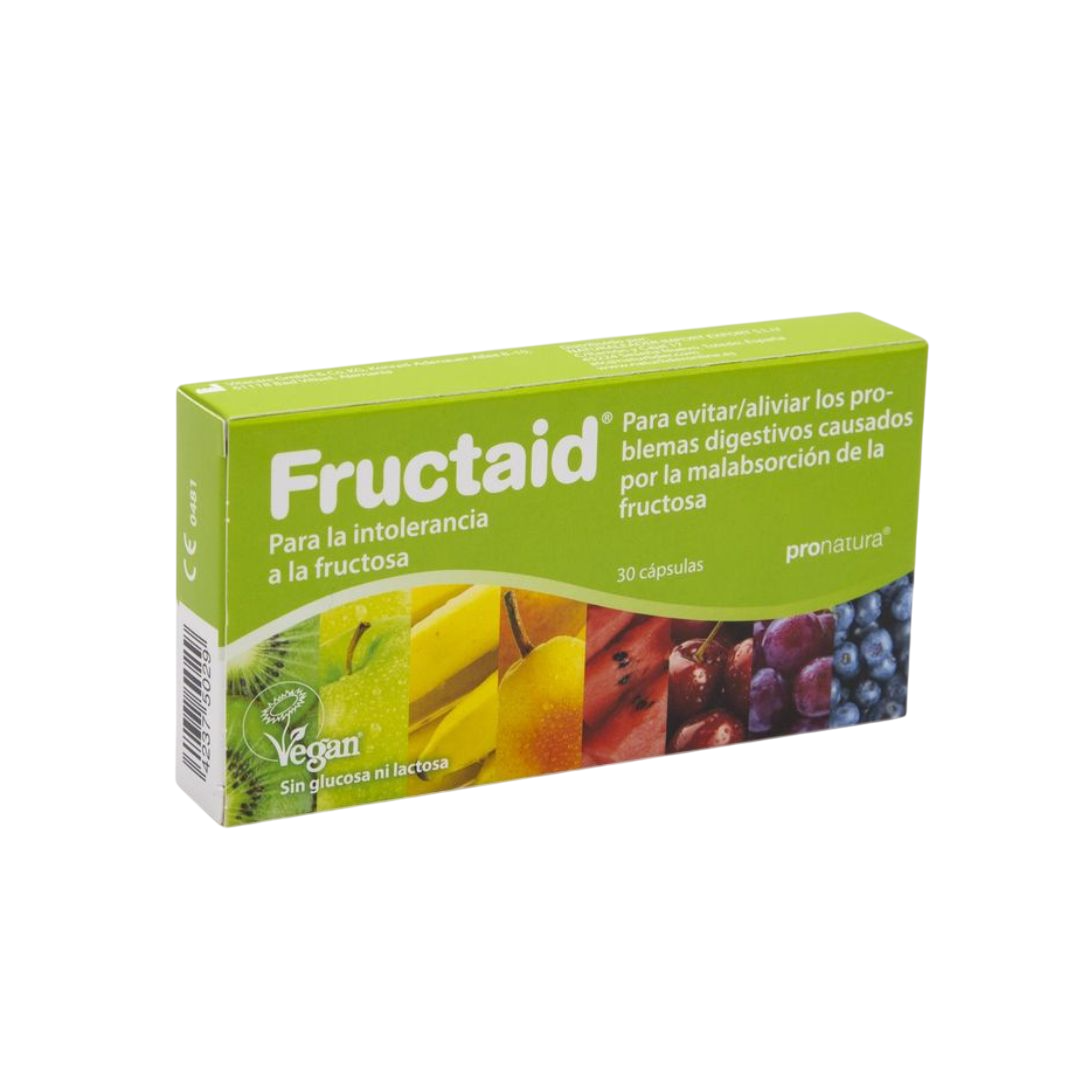 Envase de Naturlider FRUCTAID 30 cápsulas, suplemento alimenticio