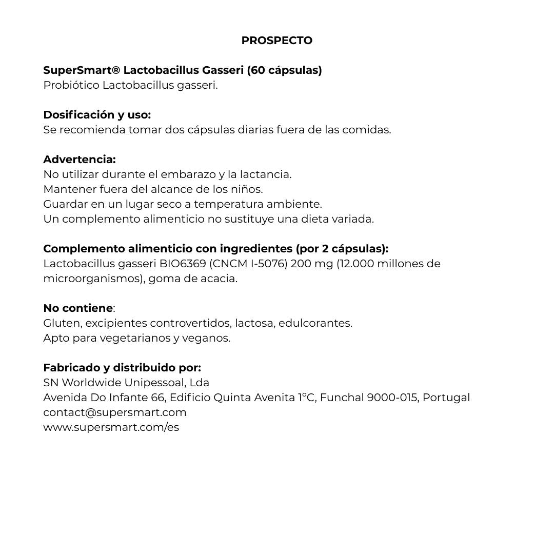 Lactobacillus Gasseri 60 cápsulas