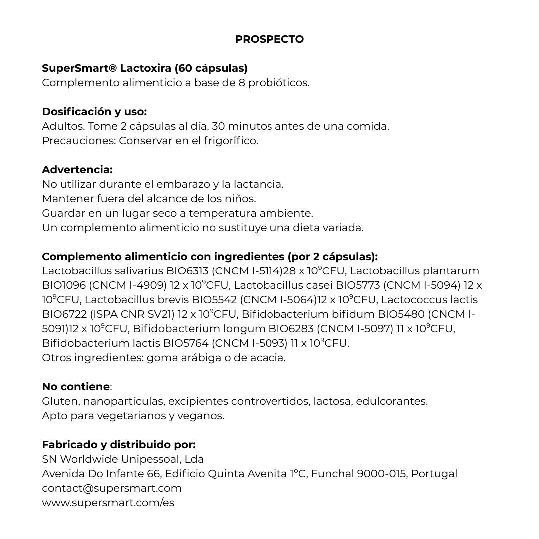 Supersmart LACTOXIRA 60 cápsulas