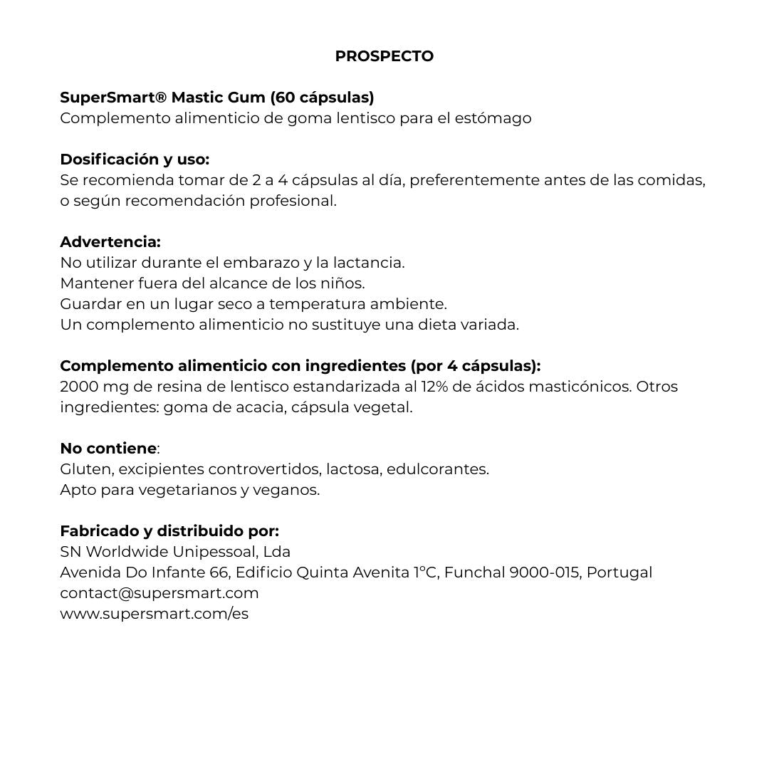 Mastic Gum (Lentisco) 60 cápsulas