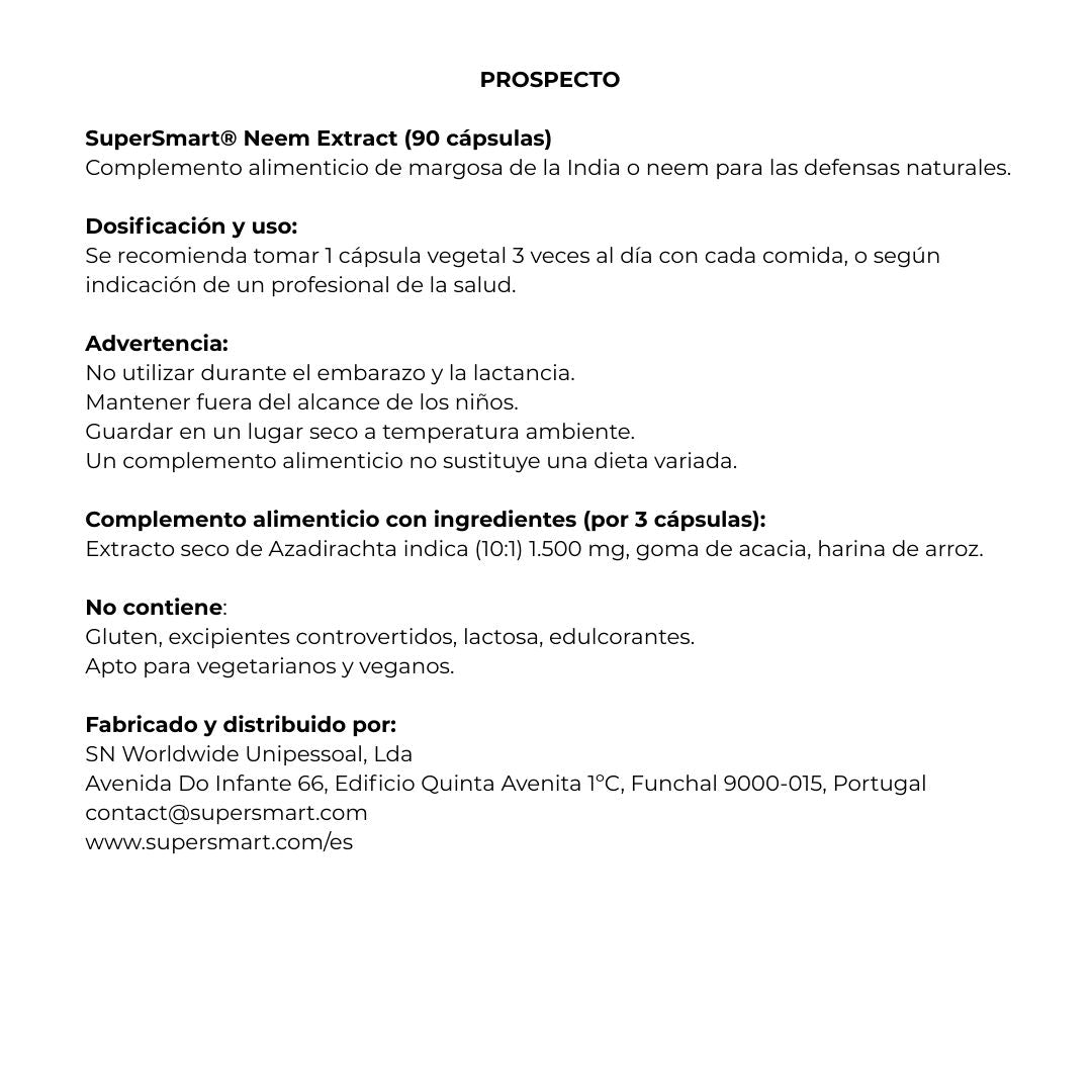 Neem Extract 90 cápsulas