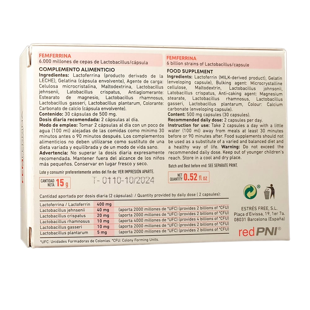 RedPNi FEMFERRINA 30 cápsulas