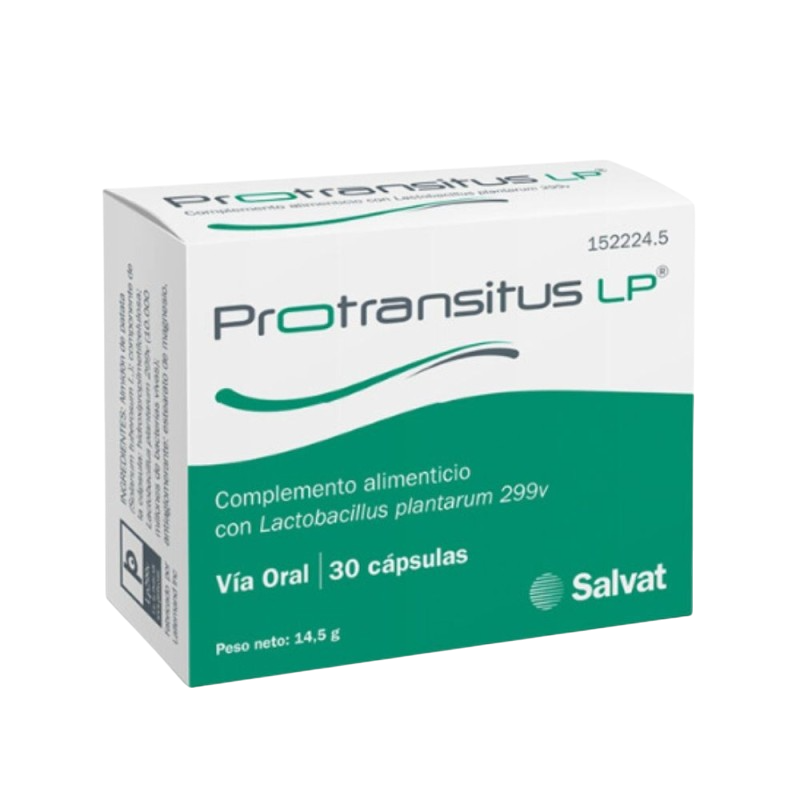 Envase de Salvat PROTRANSITUS LP 30 cápsulas, suplemento alimenticio