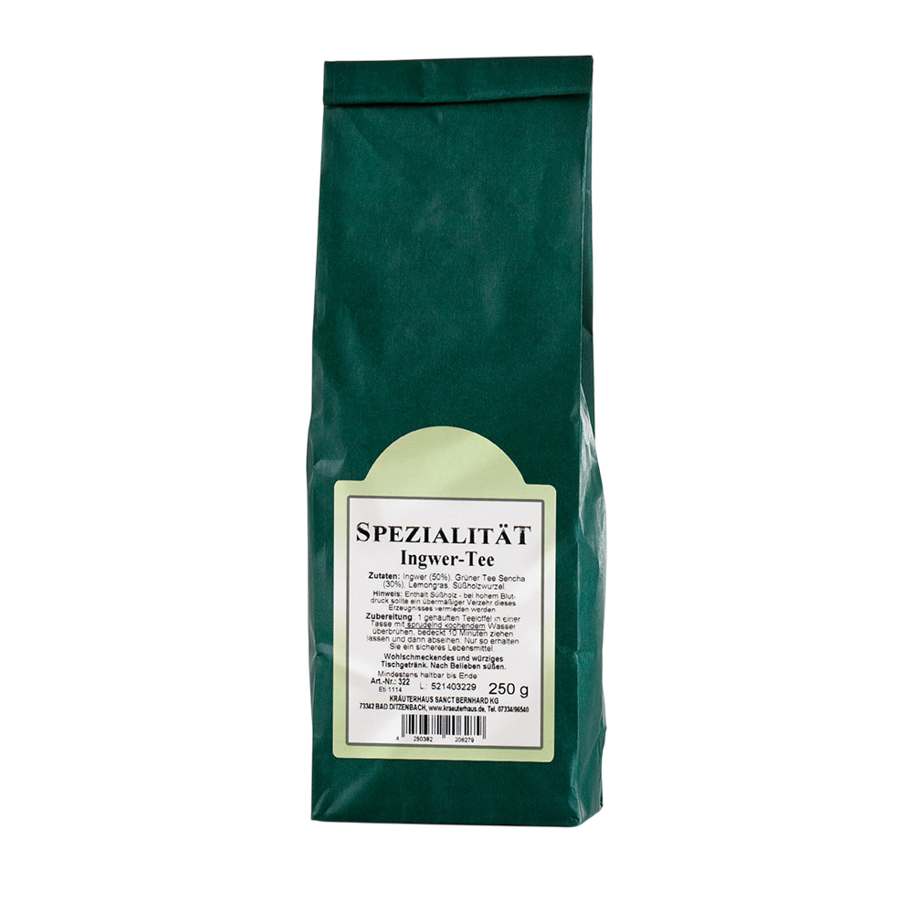 Envase de Sanct Bernhard Té de JENGIBRE 250 gramos, infusión