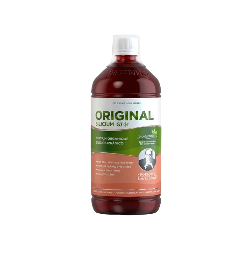 Envase de Silicium Lab SILICIO G7 Original BIO-DINAMIZADO 1 litro, suplemento alimenticio