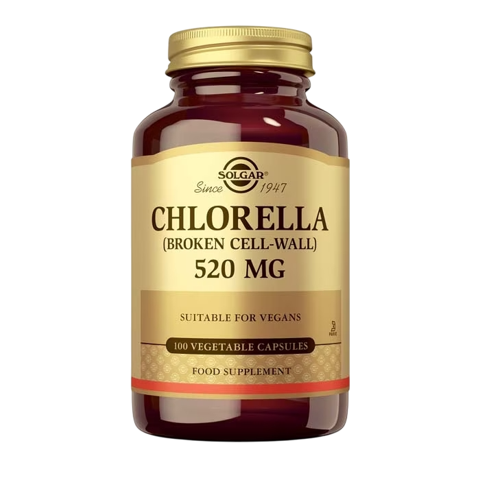 Solgar CHLORELLA 520 mg (Clorela) 100 cápsulas