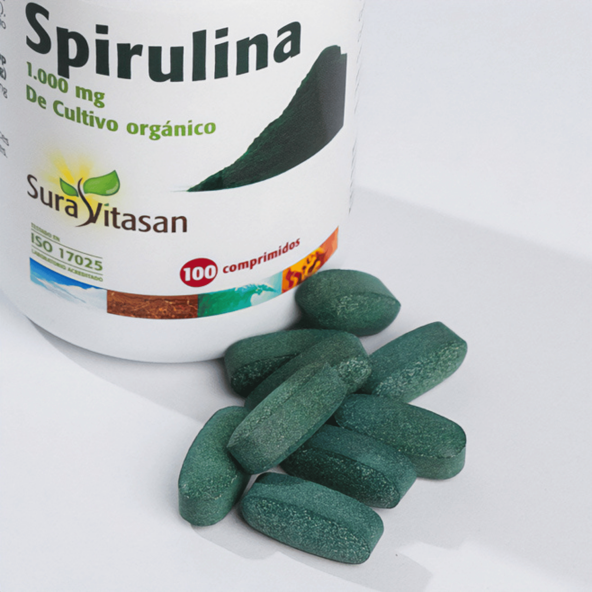 Spirulina 1000 mg 100 comprimidos
