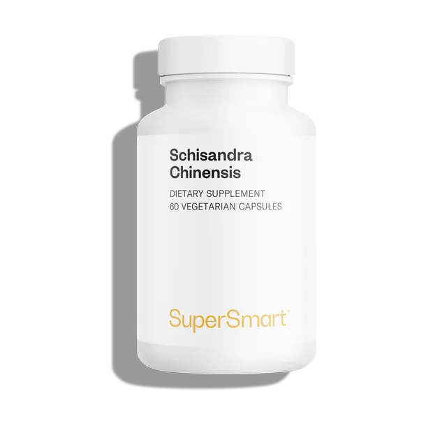 Envase de Supersmart SCHISANDRA CHINENSIS 60 cápsulas vegetarianas, suplemento alimenticio