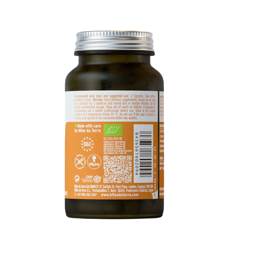 Envase de Hifas da Terra DETOX 60 cápsulas, suplemento alimenticio