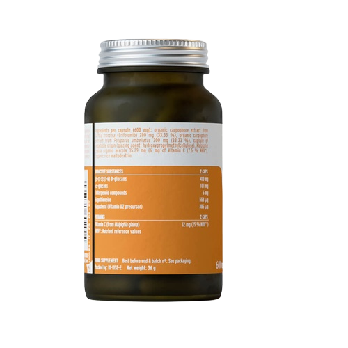 Envase de Hifas da Terra DETOX 60 cápsulas, suplemento alimenticio