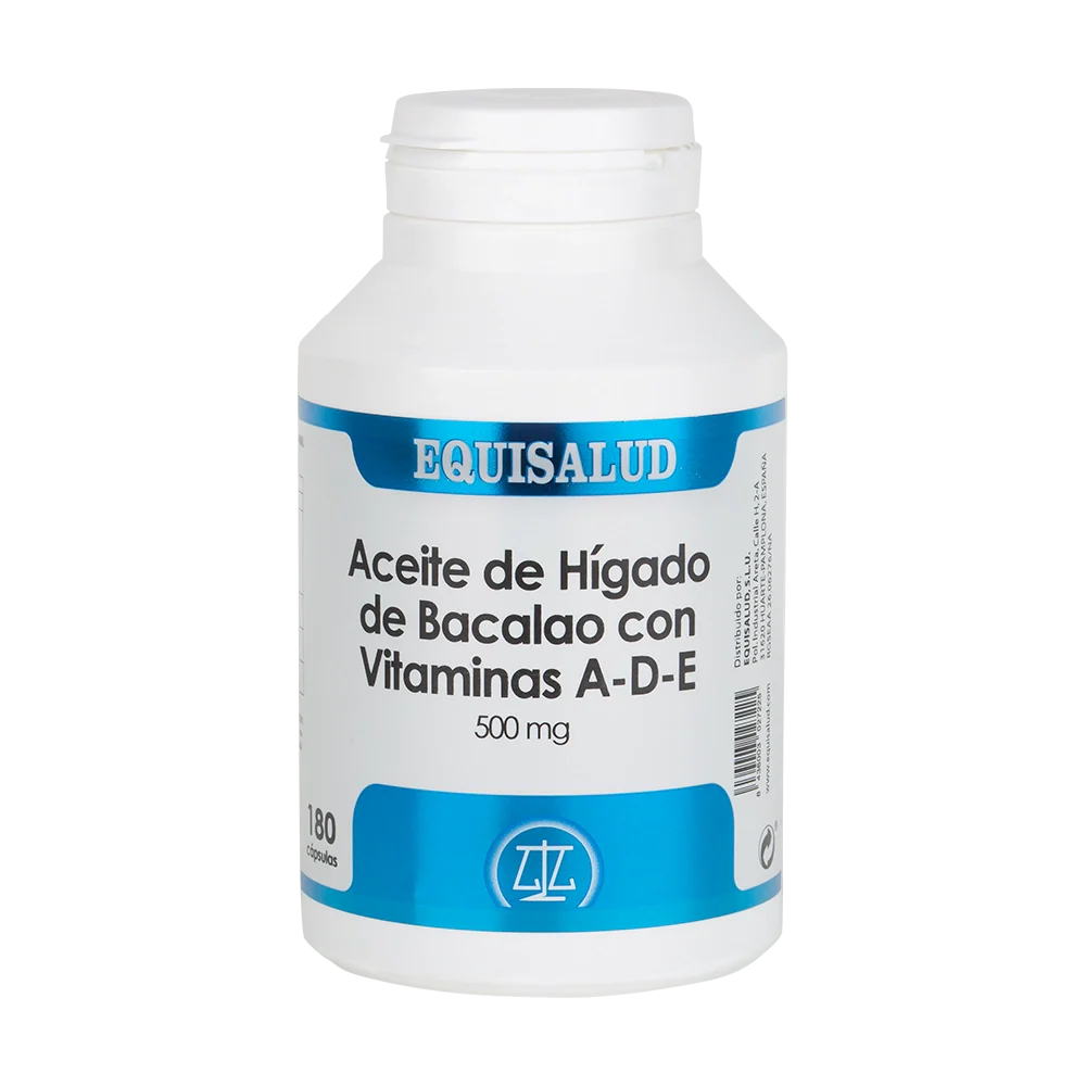 Equisalud Aceite de Hígado de Bacalao con vitaminas A, D y E 180 perlas