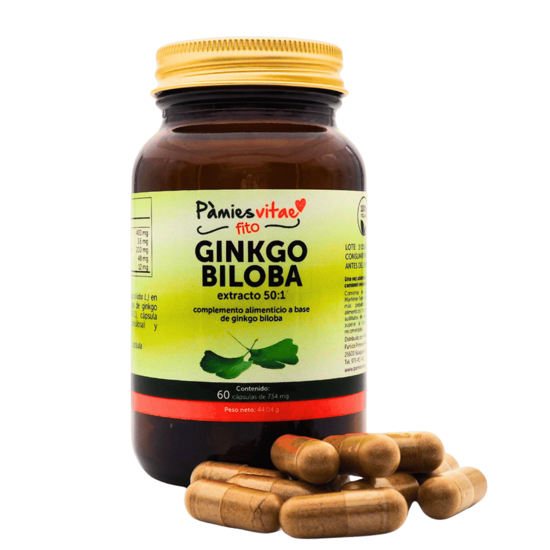 Ginkgo biloba 60 cápsulas Pàmies Vitae