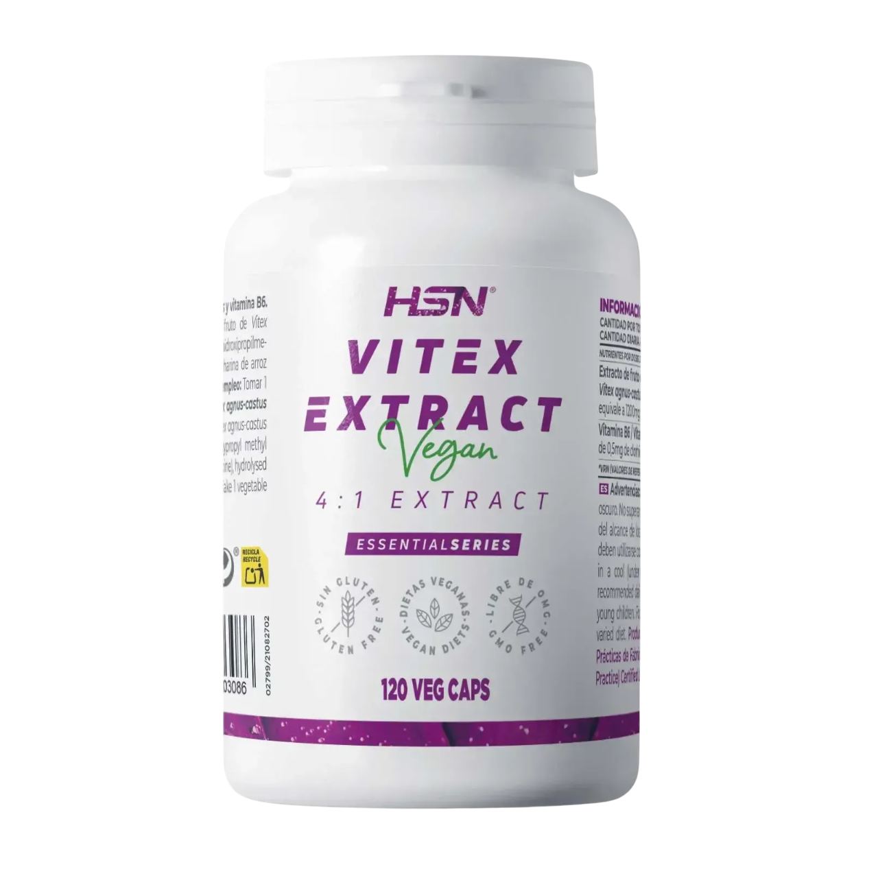 Extracto de Vitex (Agnus Castus) 120 cápsulas de HSN