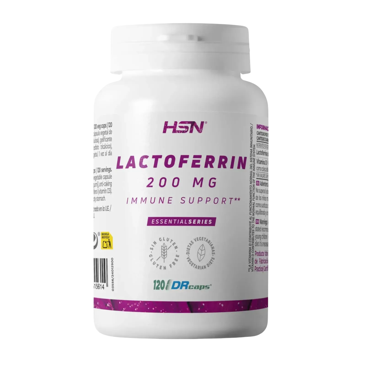 Lactoferrina 120 cápsulas de HSN