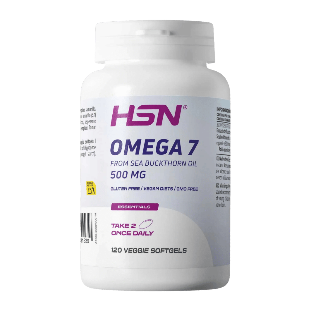 HSN Omega-7 Vegano Aceite de Espino Amarillo 500 mg 120 perlas