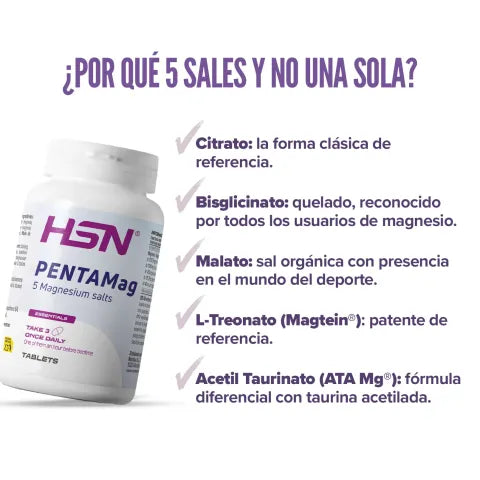 HSN PENTAMag 5 Sales de Magnesio 120 comprimidos