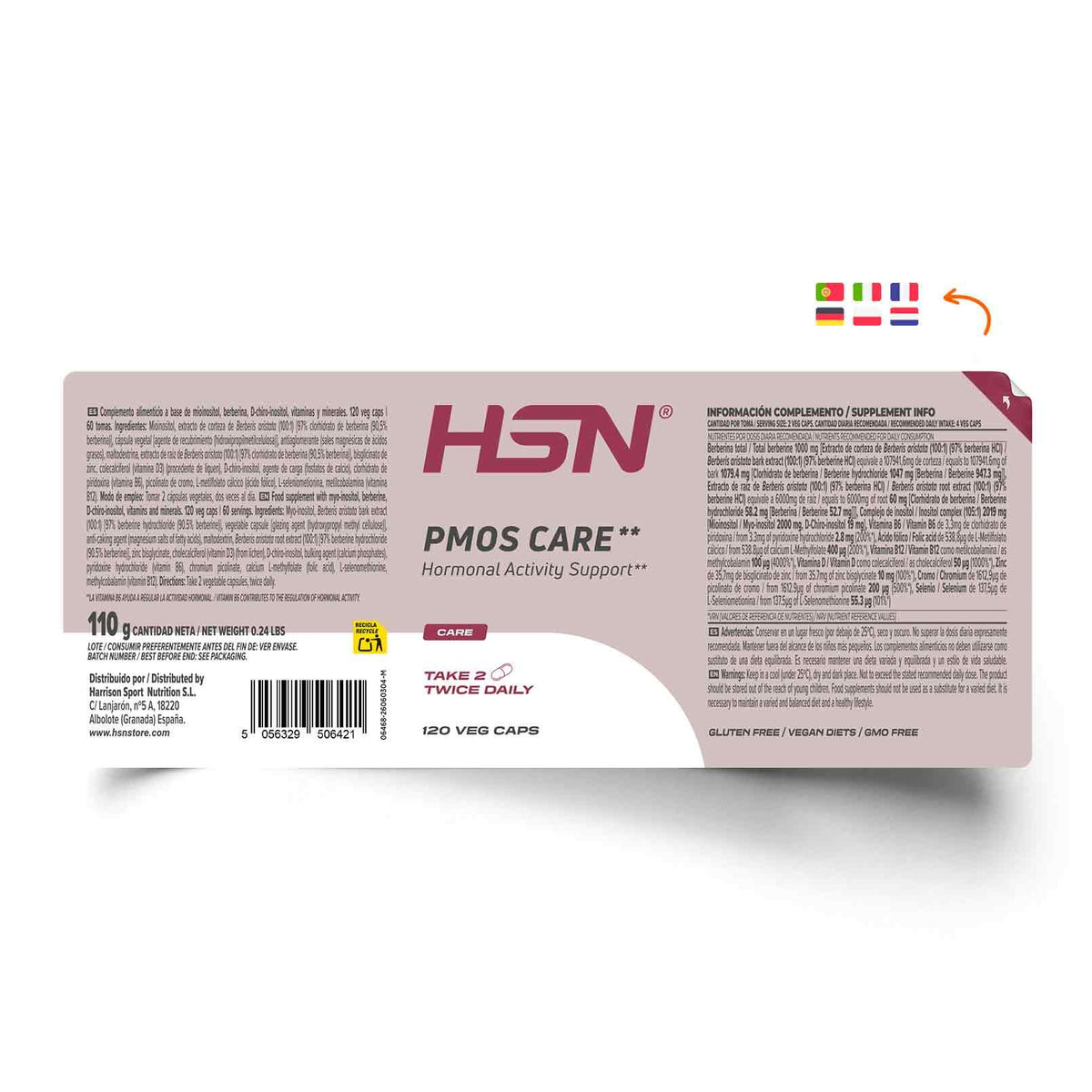 HSN PMOS Care 120 cápsulas