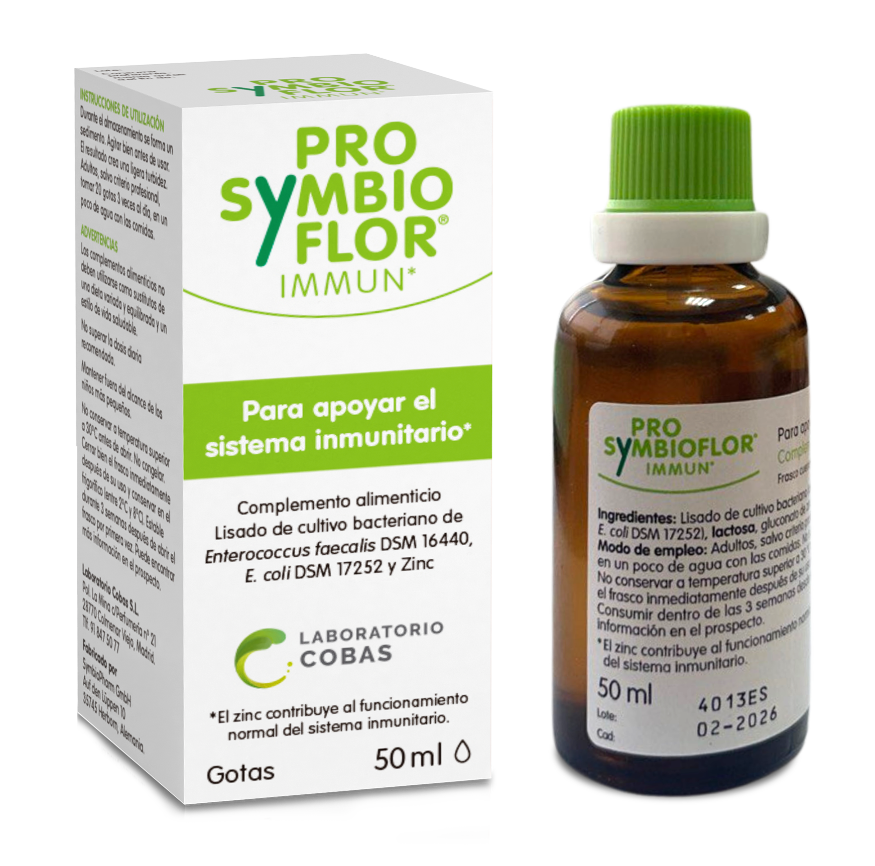 ProSymbioflor 50 ml de Laboratorio Cobas