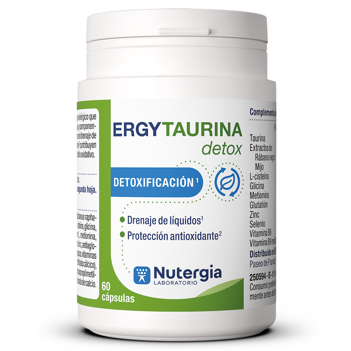 Nutergia ERGYTAURINA Detox 60 cápsulas