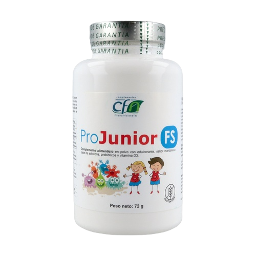 Envase de Cfn PRO JUNIOR FS en polvo 72 g, suplemento alimenticio