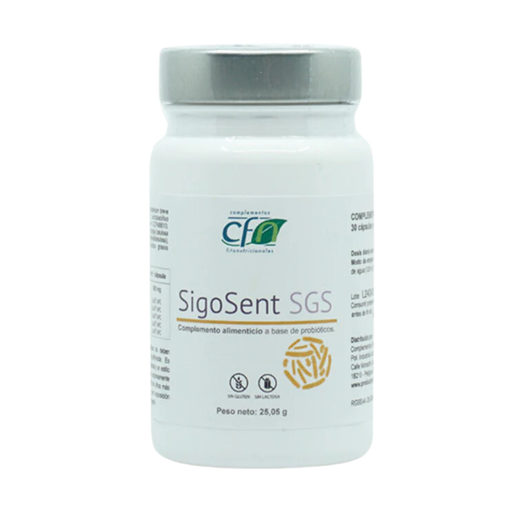 Envase de Cfn SIGOSENT 30 cápsulas, suplemento alimenticio