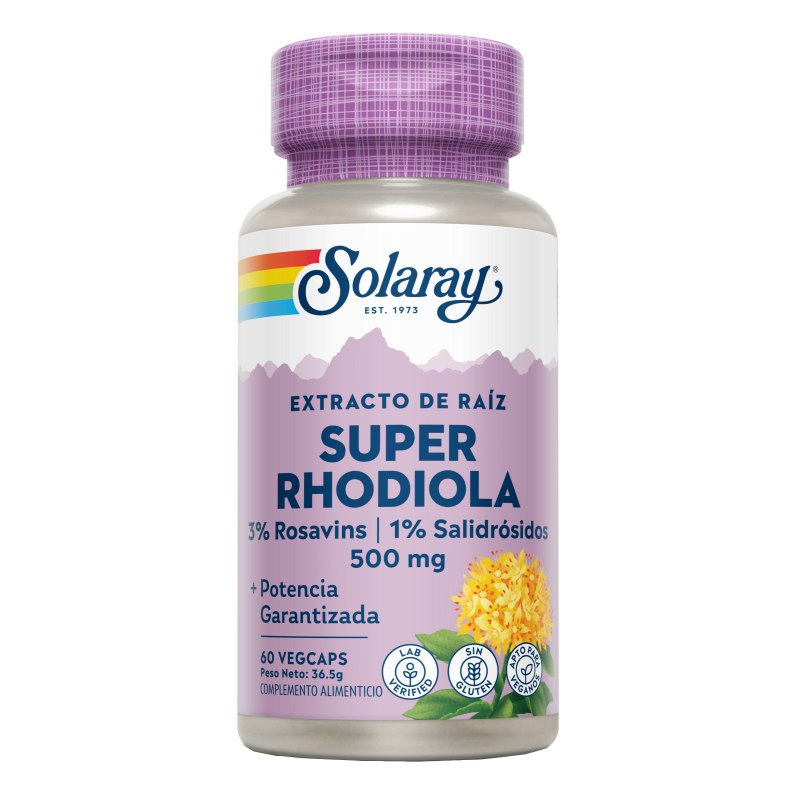 Super Rhodiola Rosea 60 cápsulas de Solaray