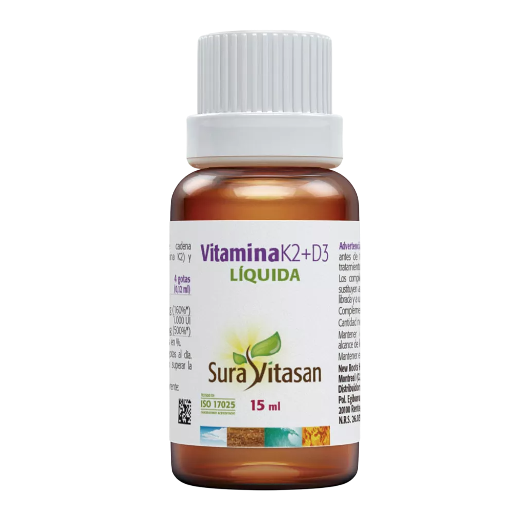 Vitamina K2+D3 Líquida 15 ml de Sura Vitasan