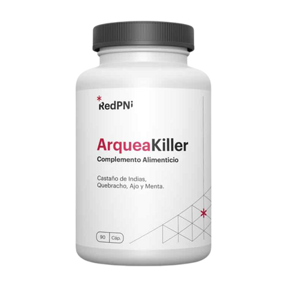 Envase de RedPNi ArqueaKiller 90 cápsulas, suplemento alimenticio