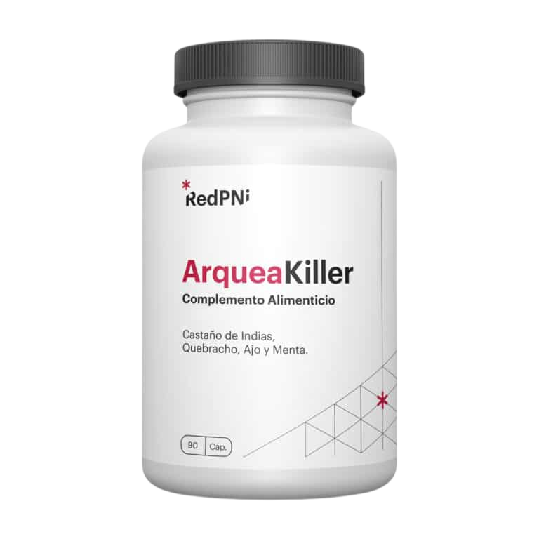 Envase de RedPNi ArqueaKiller 90 cápsulas, suplemento alimenticio